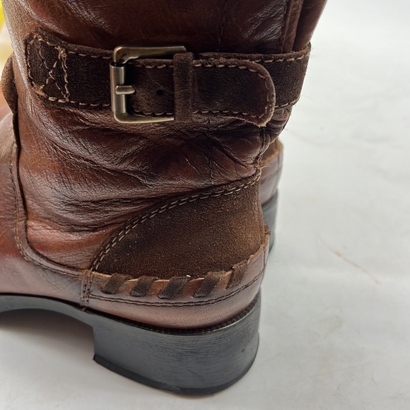 Earth Hemlock Almond Brown Leather shin High Boots Sz 6.5. MCA1820H - Picture 4 of 10